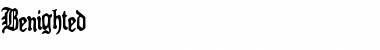 Download Benighted Regular Font Title Preview