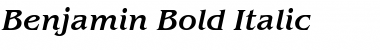 Download Benjamin Bold Italic Font