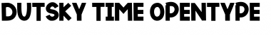 Download DUTSKY TIME Regular Font Title Preview