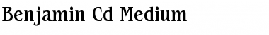 Download Benjamin-Cd Medium Font Title Preview