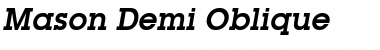 Download Mason Bold Italic Font Title Preview
