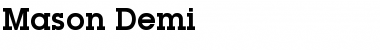 Download Mason Bold Font Title Preview