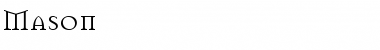 Download Mason Roman Font Title Preview