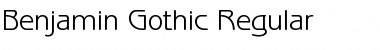 Download Benjamin-Gothic Regular Font Title Preview