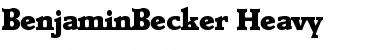 Download BenjaminBecker-Heavy Regular Font Title Preview
