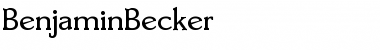 Download BenjaminBecker Regular Font Title Preview