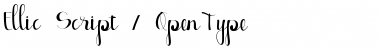 Download Ellic Script Regular Font Title Preview