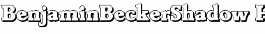 Download BenjaminBeckerShadow-Heavy Regular Font Title Preview