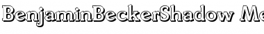 Download BenjaminBeckerShadow-Medium Regular Font Title Preview