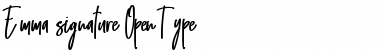 Download Emma signature Regular Font Title Preview