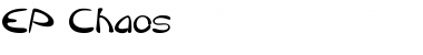 Download EP Chaos Regular Font Title Preview