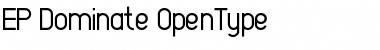 Download EP Dominate Regular Font Title Preview