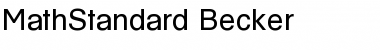 Download MathStandard Becker Normal Font
