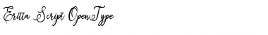 Download Eritta Slant Bold Font Title Preview