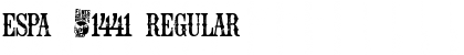 Download Espa֡ Regular Font Title Preview