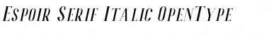 Download Espoir Serif Free Regular Font Title Preview