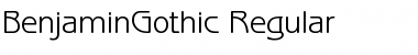 Download BenjaminGothic Regular Font Title Preview