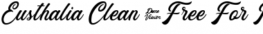 Download Eusthalia Clean Regular Font Title Preview