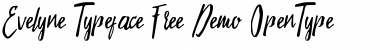 Download Evelyne Script Free Demo Regular Font Title Preview