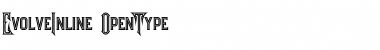 Download Evolve Inline Inline Font Title Preview