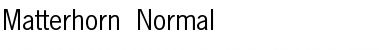 Download Matterhorn Normal Font