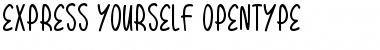 Download Express Yourself Regular Font Title Preview