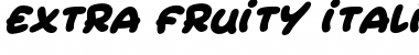 Download Extra Fruity Italic Font Title Preview