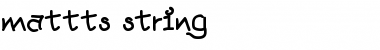 Download mattts string Font