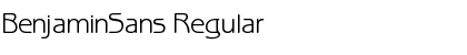 Download BenjaminSans Regular Font Title Preview