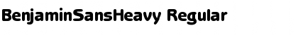 Download BenjaminSansHeavy Regular Font Title Preview