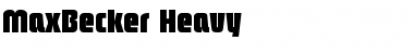Download MaxBecker-Heavy Regular Font