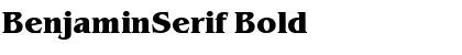 Download BenjaminSerif Bold Font Title Preview