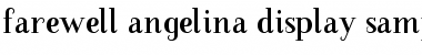 Download Farewell Angelina Sample Regular Font Title Preview