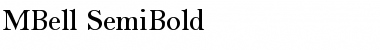 Download MBell-SemiBold Regular Font