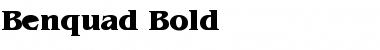 Download Benquad Bold Font Title Preview