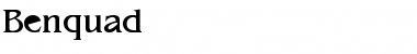 Download Benquad Normal Font Title Preview