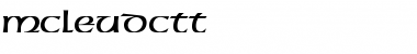 Download McLeudCTT Regular Font