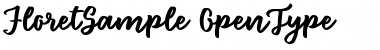 Download Floret Sample Regular Font Title Preview