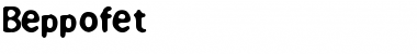 Download Beppofet Medium Font Title Preview