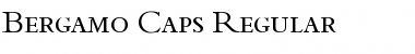 Download Bergamo-Caps Regular Font Title Preview