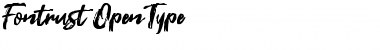 Download Fontrust Regular Font Title Preview