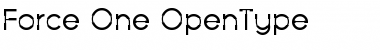Download Force One Regular Font Title Preview