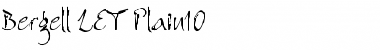 Download Bergell LET Plain Font Title Preview