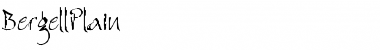 Download BergellPlain Regular Font Title Preview