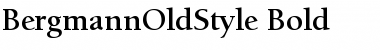 Download BergmannOldStyle Bold Font Title Preview