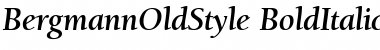 Download BergmannOldStyle BoldItalic Font Title Preview