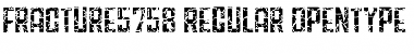 Download Fracture5758 Regular Font Title Preview
