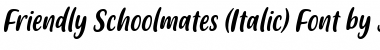 Download Friendly Schoolmates Italic Font Title Preview