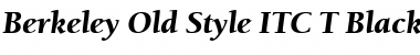 Download Berkeley Old Style ITC T Black Italic Font Title Preview