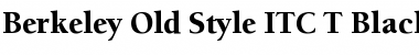 Download Berkeley Old Style ITC T Black Regular Font Title Preview